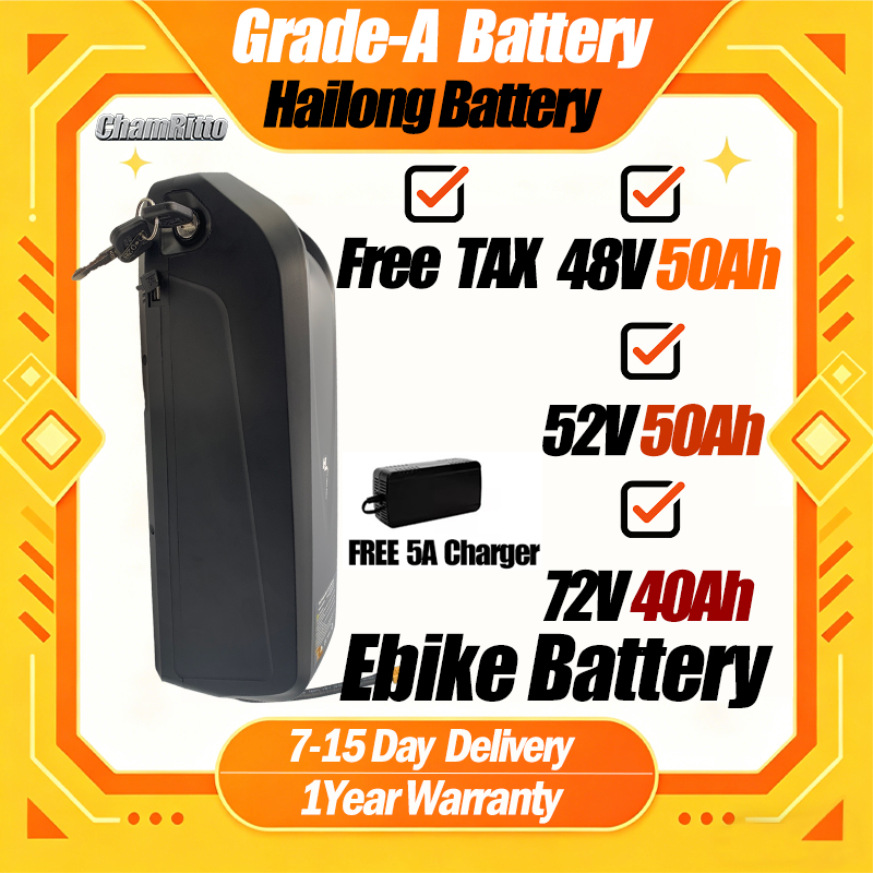 60V 50Ah Electric Scooter Battery - Batería para Bicicleta Eléctrica de 48V